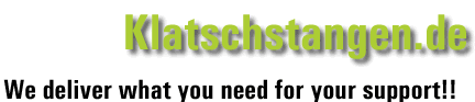 Klatschstangen - We deliver what you need for your support